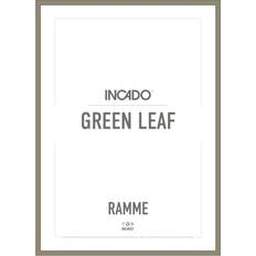 Nordic Line Wooden Green Leaf Ramme 15x21cm
