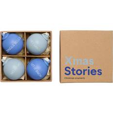 Design Letters Blå Dekorationer Design Letters Xmas Stories Ball Pendants Juletræspynt