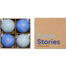 Design Letters Blå Julepynt Design Letters Xmas Stories Ball Pendants Juletræspynt