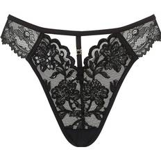 Dame - Paillet - Polyester - Sort Tøj Ann Summers Icon Thong - Black