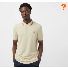 48 - Beige - Bomuld Polotrøjer Fred Perry Twin Tipped Polo Shirt Oatmeal