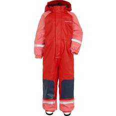 100 - Piger Regndragter Didriksons Kid's Colorado Galon Coverall - Peach Rose (504341-509)