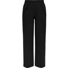 Only Nylon Bukser Only Wide Fitted Trouser - Black