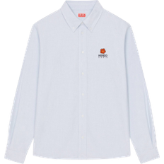 Kenzo XS Tøj Kenzo Boke Flower Crest Casual Shirt - Sky Blue