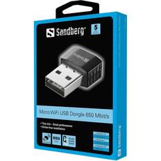 USB-A - Wi-Fi 5 (802.11ac) Trådløse netværkskort Sandberg 133-91