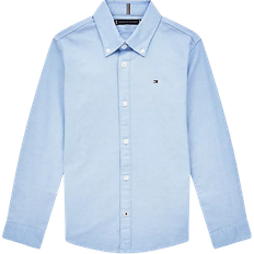 Tommy Hilfiger Drenge Børnetøj Tommy Hilfiger Stretch Oxford Cotton Shirt - Calm Blue (KB0KB06964)