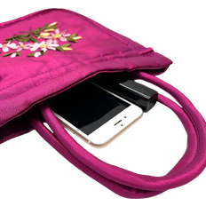 Shein Tote Bag & Shopper tasker Shein Mini Floral Embroidered Drawstring Design Satchel Bag, Mothers Day Gift For Mom
