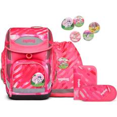 Ergobag Pink - Vandafvisende Skoletasker Ergobag Cubo Pink Skoletaske sæt m/Justerbar Ryg