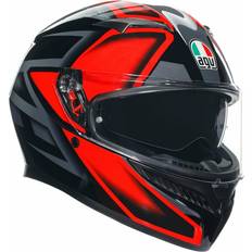 AGV Motorcykeludstyr AGV K3 Compound Black/Red Helmet