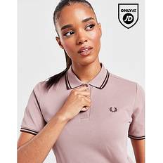 32 - Bomuld - Pink Overdele Fred Perry Twin Tipped Polo Shirt Dame, Pink