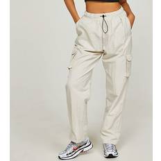 20 - 32 - Dame - S Bukser Nike Women's Sportswear Essential High Rise Woven Cargo Pants - Light Orewood Brown/Sail