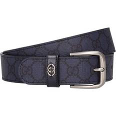 Gucci 18 Tøj Gucci GG leather belt blue 110CM