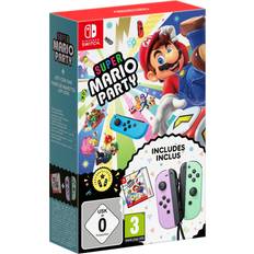 3 Nintendo Switch spil Nintendo Super Mario Party + Purple & Pastel Green Joy-Con Bundle (Switch)