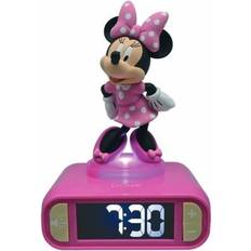 Lexibook Disney Minnie-vækkeur med 3D-natlysfigur særlige ringetoner