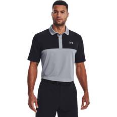 Under Armour Unisex T-shirts & Toppe Under Armour Mens Perf 3.0 Color Block Polo Steel/Black