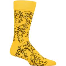 Happy Socks the beatles lines cotton yellow