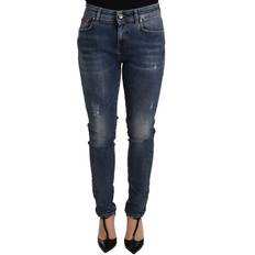 Dolce & Gabbana Slim Bukser & Shorts Dolce & Gabbana Blue Wash Skinny Denim Cotton Stretch Jeans IT40