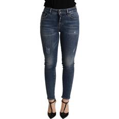 Dolce & Gabbana Dame Jeans Dolce & Gabbana Blue Skinny Denim Cotton Stretch Trouser Jeans IT36