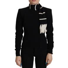 Dolce & Gabbana Black Cashmere Turtleneck Pullover Sweater IT38