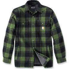 Carhartt Herre - Overshirts Jakker Carhartt Relaxed Fit Flannel Sherpa Lined Shirt - Chive