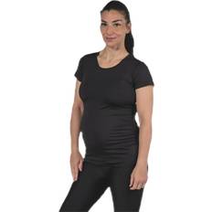 Polyester Graviditets- & Ammetøj BLACC Active Mama Tee Female, Tøj, barsel, Træning, Sort