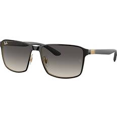 Ray-Ban Unisex Solbriller Ray-Ban RB3721 187/11 Black On Gold \Grey\