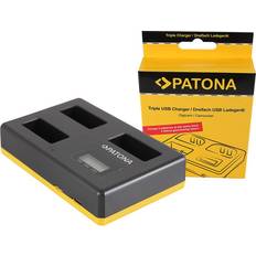 Patona Triple oplader LP-E17 Oplader til 3 batterier, samtidigt