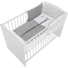 Schardt Lilla Børneværelse Schardt Komplet Seng Classic White Stjerner grå inklusiv sovepose