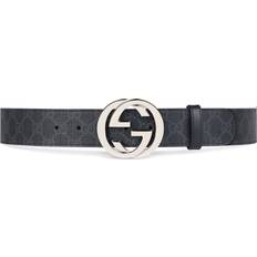 Gucci 18 Tøj Gucci GG Supreme Belt with Buckle - Black/Grey