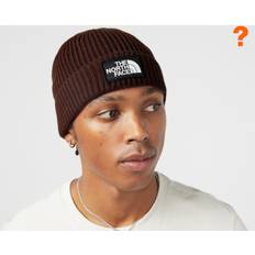 The North Face Dame Huer The North Face Logo Box Cuffed Beanie, Brown One