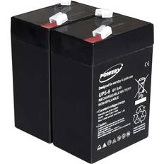 Powery Lead Gel Battery for APC RBC 2-pack