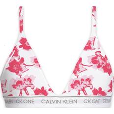 Calvin Klein Blomstrede Tøj Calvin Klein CK One Cotton Triangle Bra Pink Floral