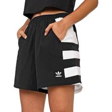 Adidas 46 - Dame Shorts adidas Damen Sport Shorts LRG Logo Short, Black/White, 34, FM2638