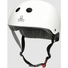 Triple 8 Cykelhjelme Triple 8 Eight Certified Sweatsaver Skate Helmet White Rubber XS-S