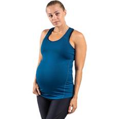 Polyester Graviditets- & Ammetøj BLACC Active Mama Tank Top Blue, Female, Tøj, barsel, Træning, Blå