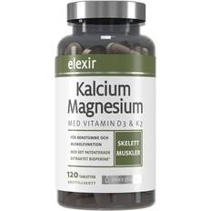 Gurkemeje - Kalcium Vitaminer & Mineraler Elexir Pharma Kalcium Magnesium 120 stk