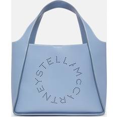 Stella McCartney Blå Skuldertasker Stella McCartney Logo Grainy Alter Mat Crossbody Bag, Woman, Sky Blue Sky Blue U