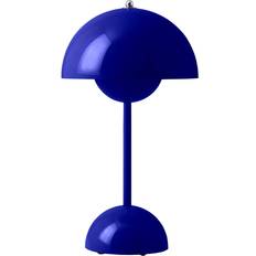 &Tradition LED-belysning Lamper &Tradition Flowerpot VP9 Cobalt Blue Bordlampe 30cm