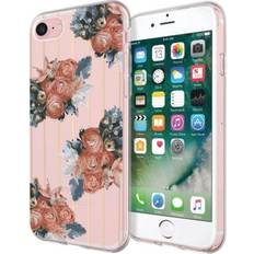 Incipio Rød Mobiltilbehør Incipio iPhone 8 7 Design Series Cover Case Rustic Floral