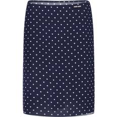 Miu Miu Cold Shoulder Tøj Miu Miu Blue Polka Dot Knee-Length Skirt