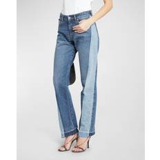 Stella McCartney Jeans Stella McCartney Spliced mid-rise straight jeans blue