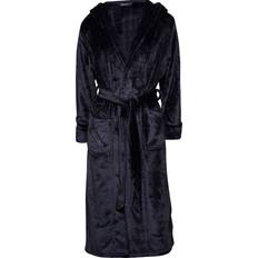 Decoy Nattøj Decoy Long Robe With Hood - Black