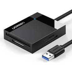 Ugreen 30333 card reader USB Black, Speicherkartenlesegerät, Schwarz