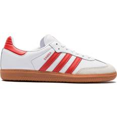 Adidas 39 ½ - Dame - Hvid Sneakers adidas Samba OG W - Cloud White/Solar Red/Off White