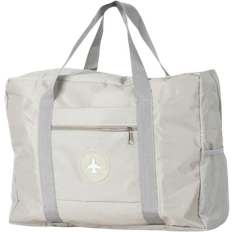 Shein Håndtasker Shein 1pc Portable Airplane Storage Bag, Patch Decor Foldable Travel Bag, For Men And Women