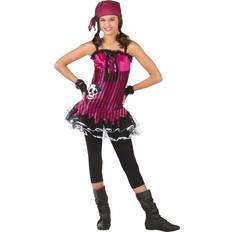 Teenagere Udklædningstøj Rocking Skull Seeräuberin Kostüm Piratin Kostüm 146-152