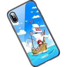 Rock Mobiltilbehør Rock iPhone XS Max Bear Pirate Ship Cover m. Glas Bagside