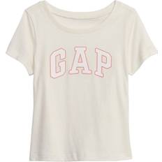 GAP Børnetøj GAP Toddler Girl's Logo Short Sleeve Tee - Ivory Frost (97910500)