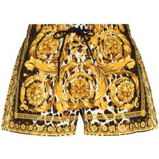 Versace Badebukser Versace Baroque printed swim shorts gold