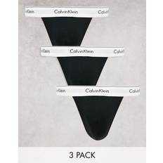 G strenge - Herre - L Trusser Calvin Klein 3-pak Modern Cotton Stretch Thong Black